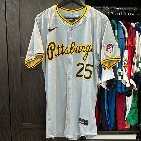 Nike MLB Other - Adam LaRoche Pittsburgh Pirates Nike Road Elite Player Jersey - Gray